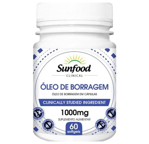 Oleo De Borragem Mg Capsulas Sunfood Leo De Borragem