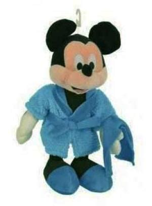 Peluche Mickey En Peignoir Bleu Disney Baby Nicotoy Simba Toys Dickie