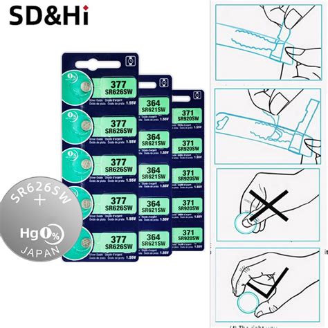 Original murata 321 sr616sw sr616 1 55v 14 5mah bateria de óxido prata