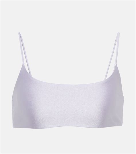 Muse Scoop Bikini Top In Purple Jade Swim Mytheresa