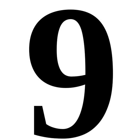 Number 9 Png Transparent Image Download Size 600x600px