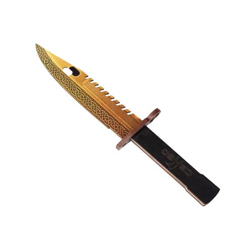 Нож CSGO M9 Bayonet от Lore дърво, многоцветен, 26x3 см - eMAG.bg