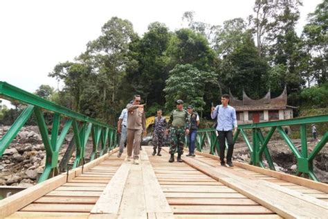 Jembatan Bailey Dibangun Sudah Bisa Dilalui Warga