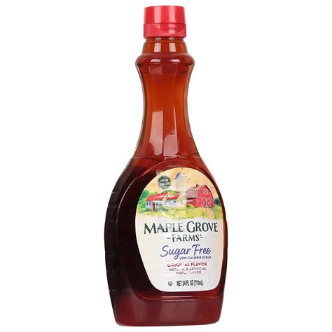 Maple Grove Farms Sugar Free Maple Syrup 24oz Delicious Sugar Free Option For Your Meals