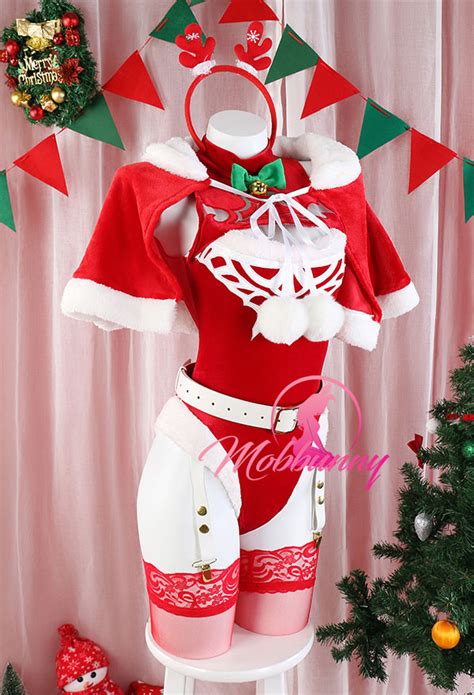 Christmas Sexy Lingerie Set B Derivative Red Bodysuit With Short Cape Set Top Quality