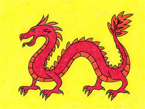 Easy How to Draw a Chinese Dragon Tutorial Video, Coloring Page