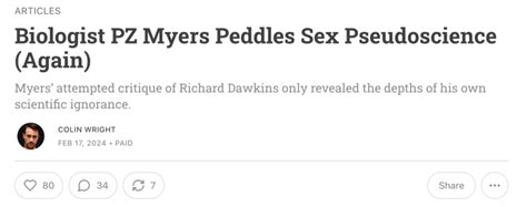 Colin Wright Corrects P Z Myers About The Sex Binary Why Evolution Is True