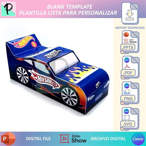Plantilla hot wheels Etsy México