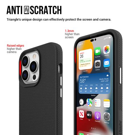 Armour Tough Naked Hard HYBRID For IPhone 14 Series Red Monster