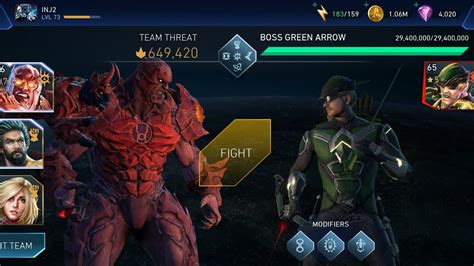 Sub Boss Green Arrow Solo Raid Event Fights Injustice Mobile