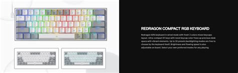 redragon fizz   mechanical keyboard red key switches hot