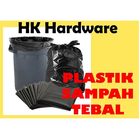 Plastik Sampah Tebal Besar Big And Thick Plastic Bag Garbage Heavy Duty 650 Gram 12 Pcs