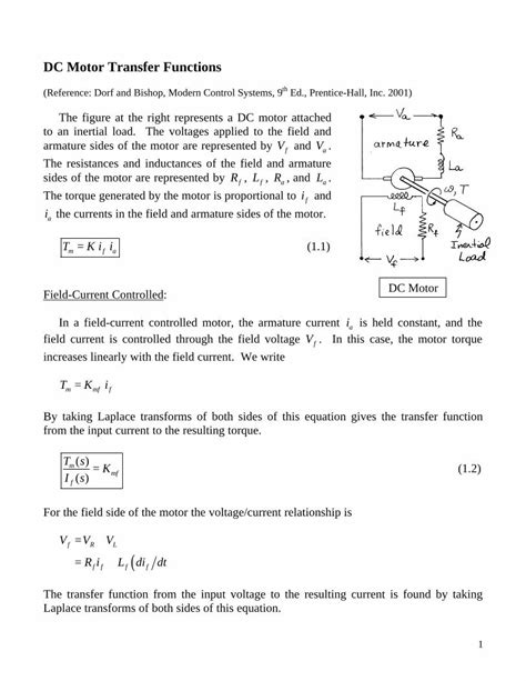 Pdf Transfer Function Of Dc Motor Dokumen Tips