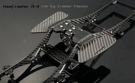 Hoocrawler 1 10 Lcg Chassis Kit 9 In 1 Gloss Carbon Fiber Lcg Chassis With Gearbox