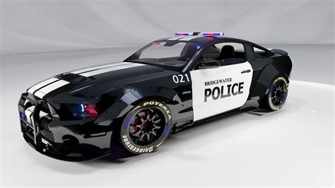 Shelby Mustang Police Car 3d Model By Alphagroup