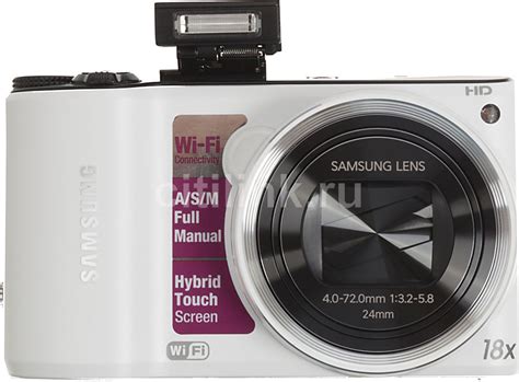 Характеристики Цифровой фотоаппарат Samsung WB200F, белый (751306 ...