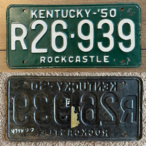 Vintage Kentucky License Plates S All Original Antique Auto