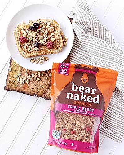 Bear Naked Granola Cereal Whole Grain Granola Breakfast Snacks Mega Pack Triple Berry Crunch