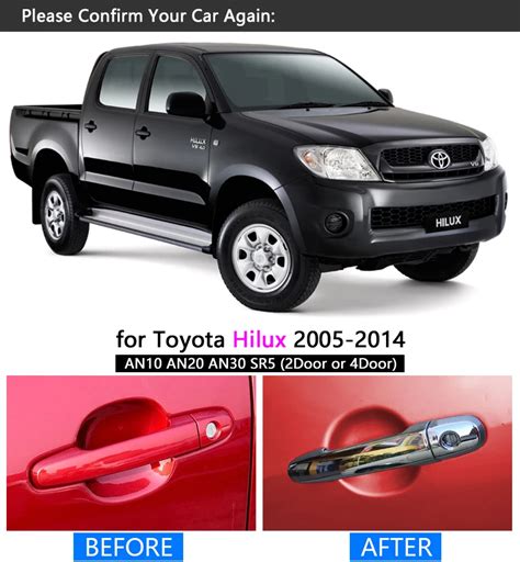 Для Toyota Hilux 2005- хромированная накладка на ручку AN10 AN20 AN30 ...