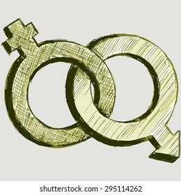 Male Female Sex Symbol Vector Image 스톡 벡터 로열티 프리 295114262 Shutterstock
