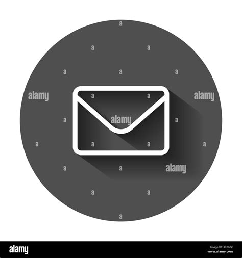 Mail Envelope Icon In Flat Style Receive Email Letter Spam Vector