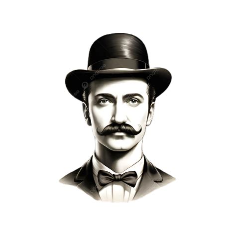 Gentleman Moustaches Transparent Background, Black Mustache, Face, Man ...