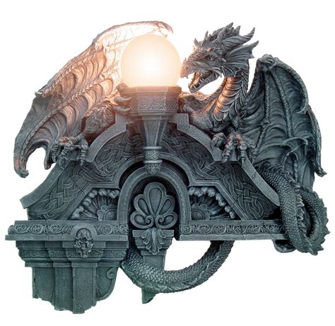 Medieval Gothic Dragon Lamp 22 14h 93852 By Ack Home