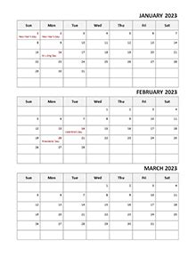 Week At A Glance Calendar 2023 - Time and Date Calendar 2023 Canada