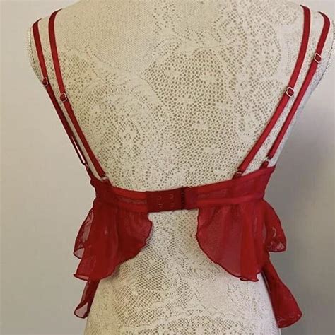 Bright Red Lingerie Night Set Pyjamas House Wear Depop