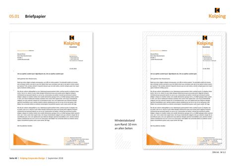 Kolping Corporate Design Geschäftspapier Design Tagebuch
