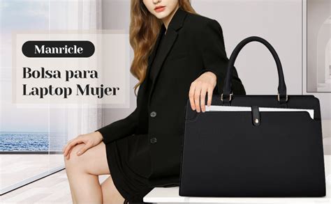 Manricle Bolsa Para Laptop Mujer 15 6 Pulgadas Impermeable Bolsa Tote Bag Gran Capacidad