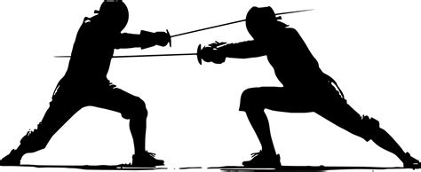 Fencing Sport Silhouette Vector Images Over 1 400