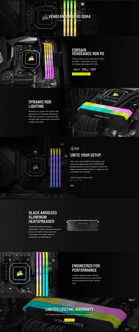 Corsair Vengeance® Rgb Rs 16gb 1 X 16gb Ddr4 Dram 3200mhz C16