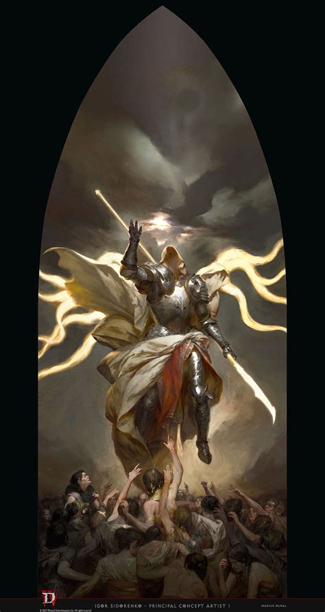 Inarius Mural Art Diablo Iv Art Gallery Angel Art Concept Art