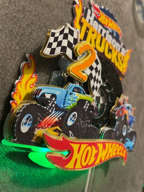 Hot Wheels Cake Topper Etsy