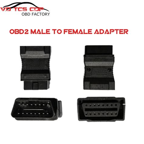 Obd2 Male To Female Adapter Converter Cables Connector Obd 2 Obd2 Obdii ...