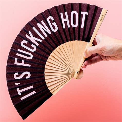 Fisura Houten Waaier It S Fucking Hot Bol