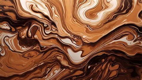 Premium AI Image | A stunning brown color liquid abstract background