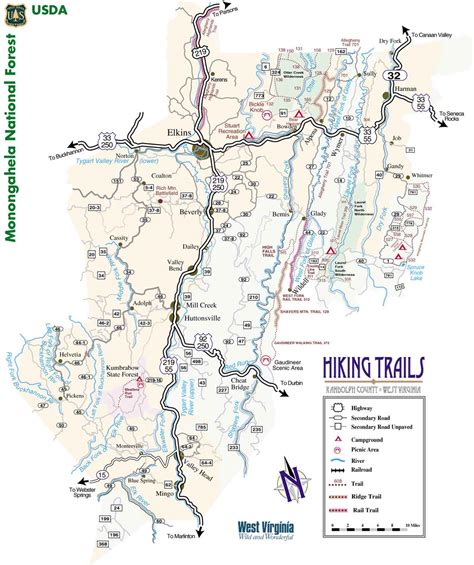 Randolph County Trail Map Randolph County Wv Usa • Mappery