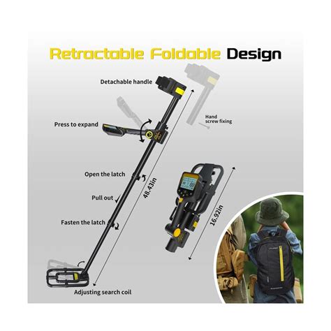 Lolaran Metal Detector For Adults Professional Rechargeable Lithium