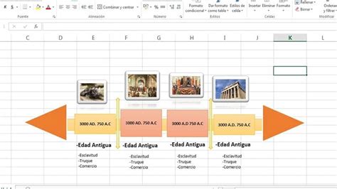 Cómo Crear Una Línea De Tiempo En Excel Rápida Y Sencilla Ejemplo Mira Cómo Se Hace