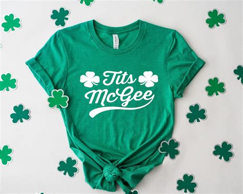Tits Mcgee St Patricks Day Shirt Funny Women S St Patricks Day Shirt