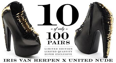 Insanely Limited Iris Van Herpen X United Nude Iris Ankle Booties