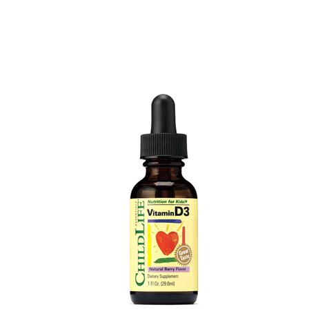ChildLife, Vitamin D3, 29,6 ml, Za Rast i Razvoj Kostiju Djece - 6 ...
