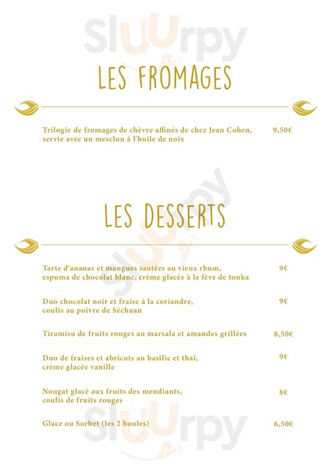 Le Chay menù Royan Menu principal Sluurpy