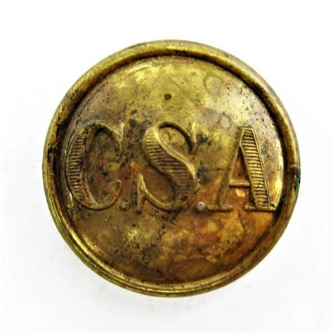 Confederate General Staff Button Csa Sold Civil War Artifacts