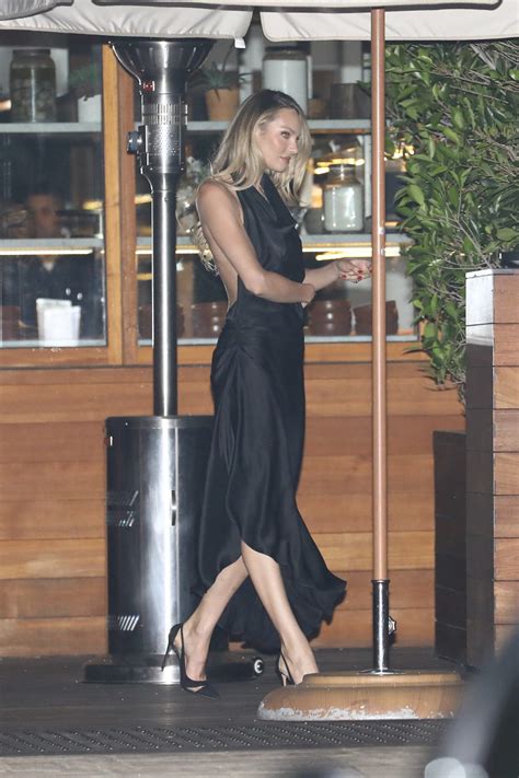 Candice Swanepoel Sexy Black Dress Soho House Hot Celebs Home