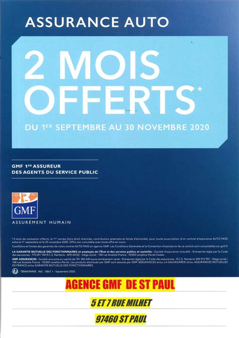 Gmf Offre Assurance Auto Cos De Saint Paul