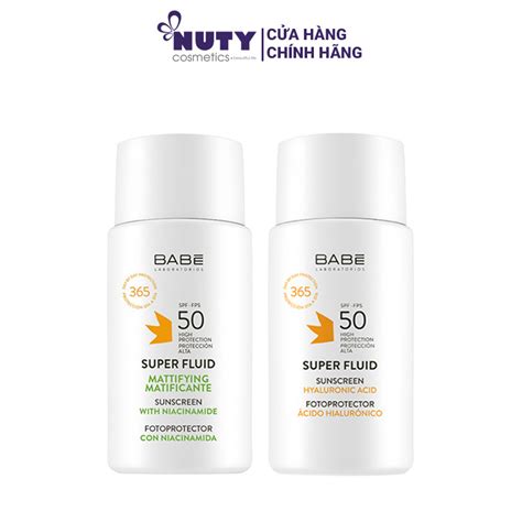 Kem Chống Nắng BABE Super Fluid Sunscreen SPF 50 50ml Shopee Việt Nam