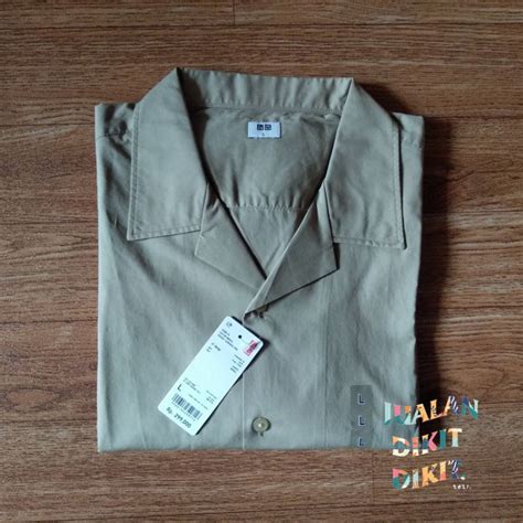 Jual Kemeja Uniqlo Katun Modal Kerah Terbuka Original Indonesia